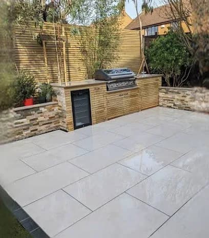Outdoor patio area cleaned and maintained